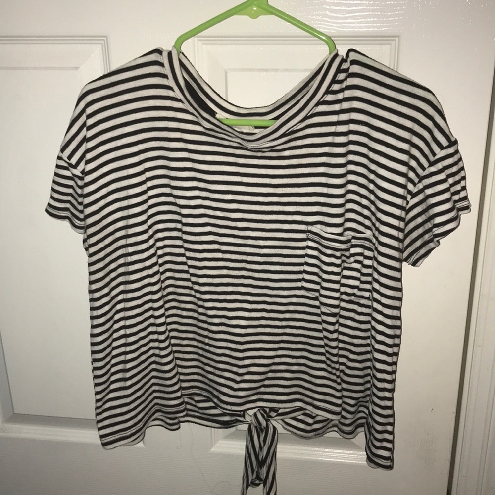 Black and white striped shirt